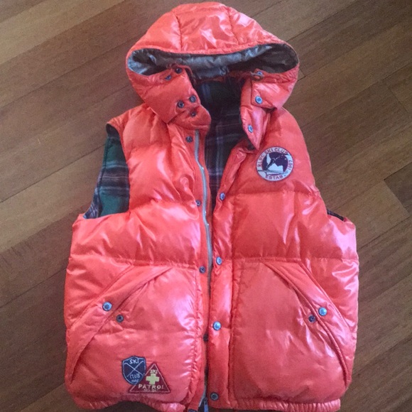 Ralph Lauren orange puffer vest - Picture 5 of 5